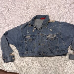 Distressed Blue Denim Jacket